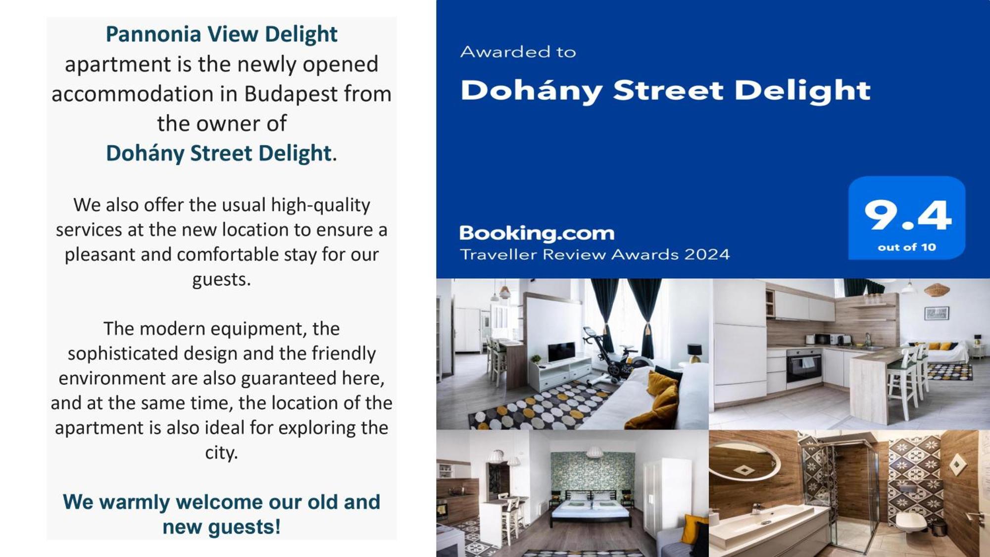Appartement Pannonia View Delight à Budapest Extérieur photo